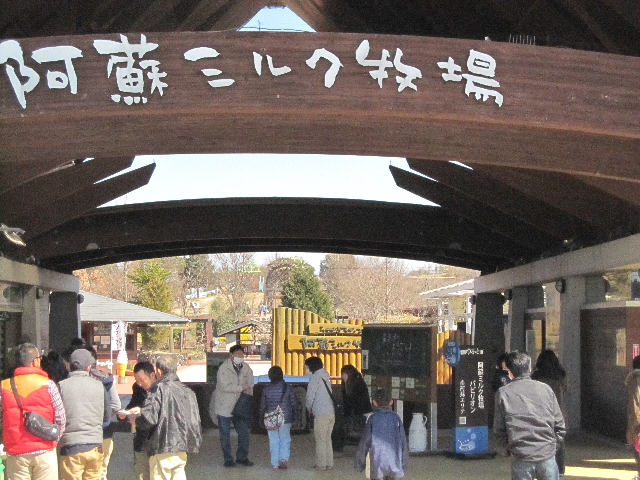 阿蘇・ミルク牧場にて