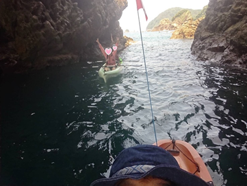 今年の夏は、天草町下田南でシーカヤックをしてきました！！