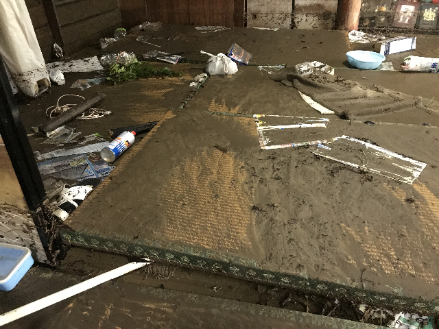 ７月の豪雨で実家が災害に会いました。